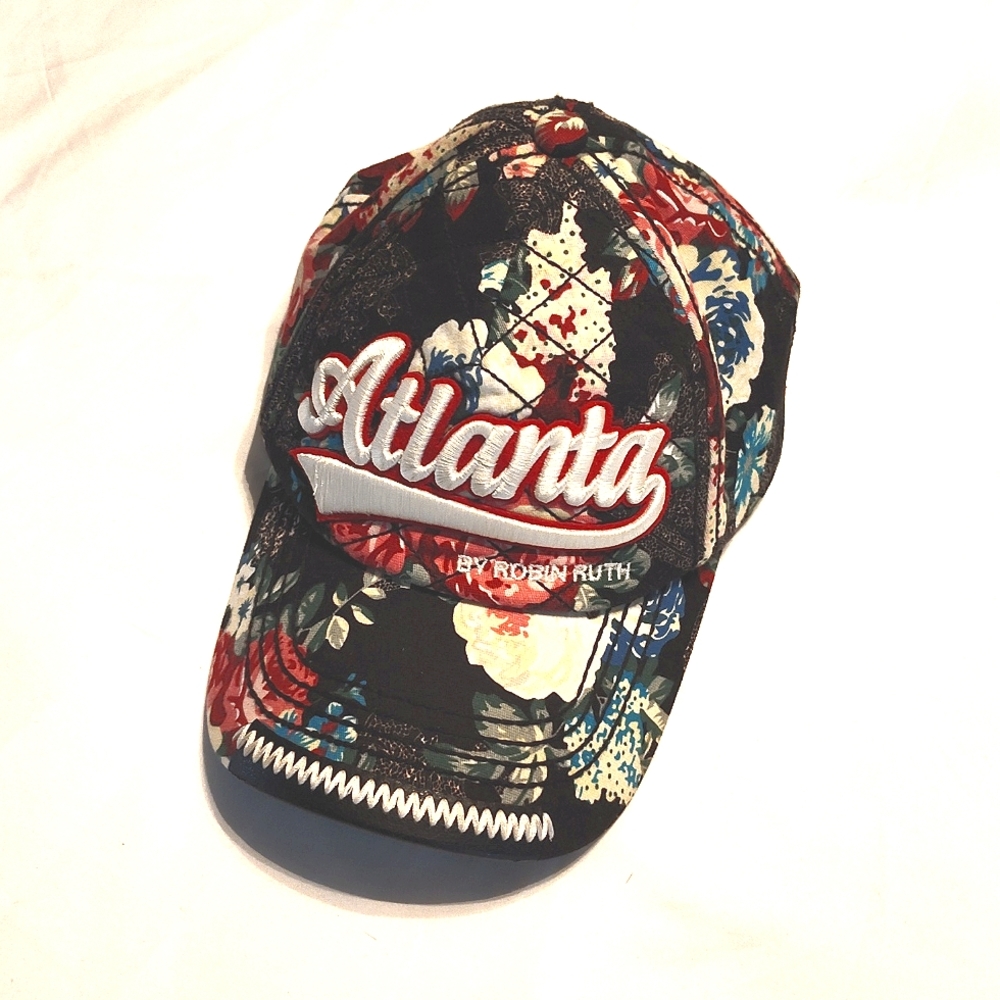 Robin Ruth floral Atlanta embroidered hat.